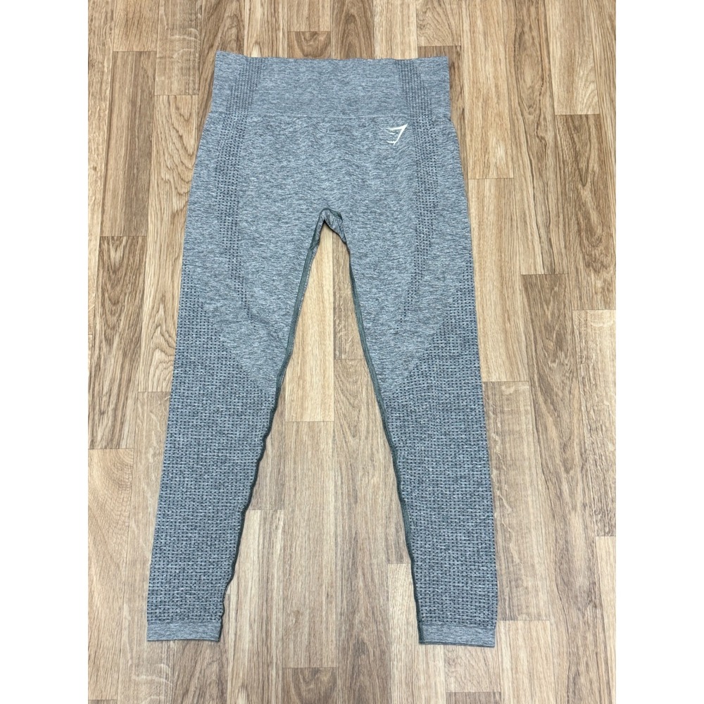 Gymshark Vital Seamless Leggings Grey Marl High Waisted Workout Tights Size M